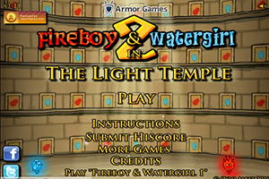 Fire boy and water girl in the Light Temple 2